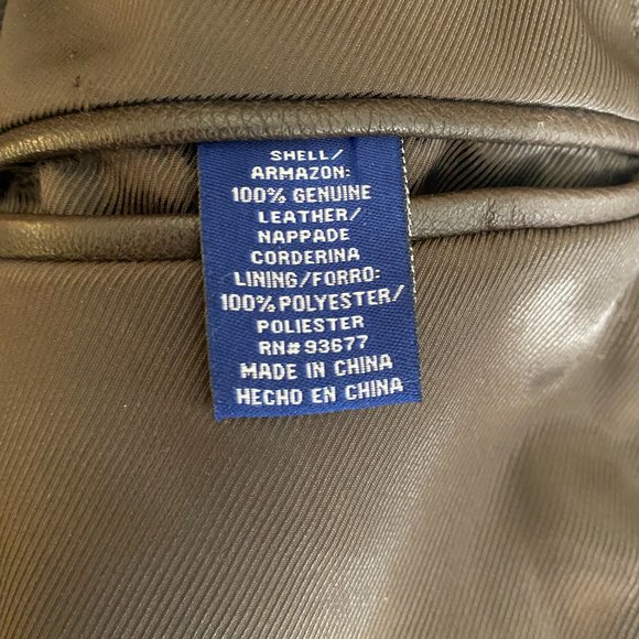 SOLD Stafford Brown Leather Blazer Jacket Vintage Mint Condition Men's - Picture 11 of 13